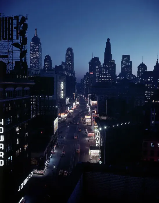 Framed Print : Broadway in New York at Night Framed Print : Broadway in New York at Night
