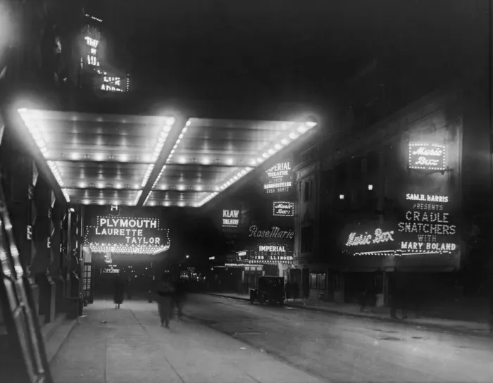 Framed Print : Broadway By Night