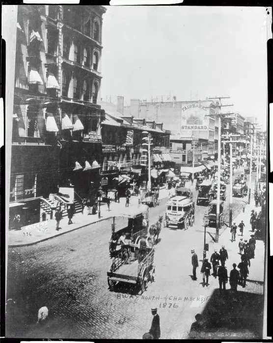 Framed Print : Broadway, North of Chambers Street Framed Print : Broadway, North of Chambers Street