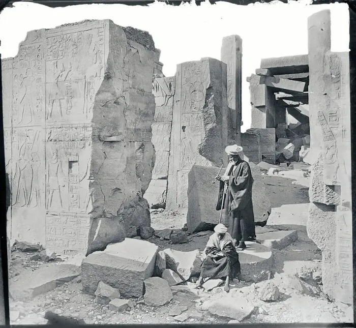 Framed Print : The Broken Gateway at Karnak Framed Print : The Broken Gateway at Karnak