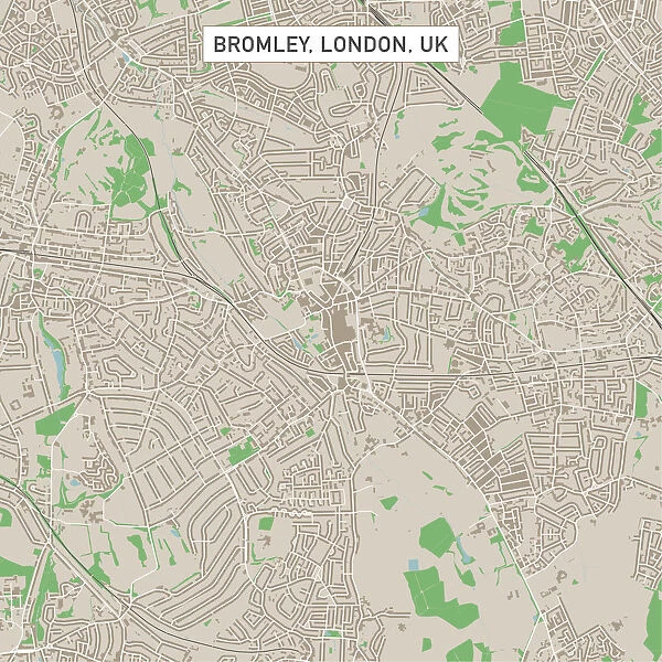 Bromley London UK City Street Map