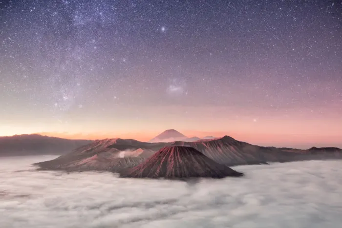 Framed Print : Bromo, Batok and Semeru volcanoes at sunrise, East Java island, Indonesia Framed Print : Bromo, Batok and Semeru volcanoes at sunrise, East Java island, Indonesia