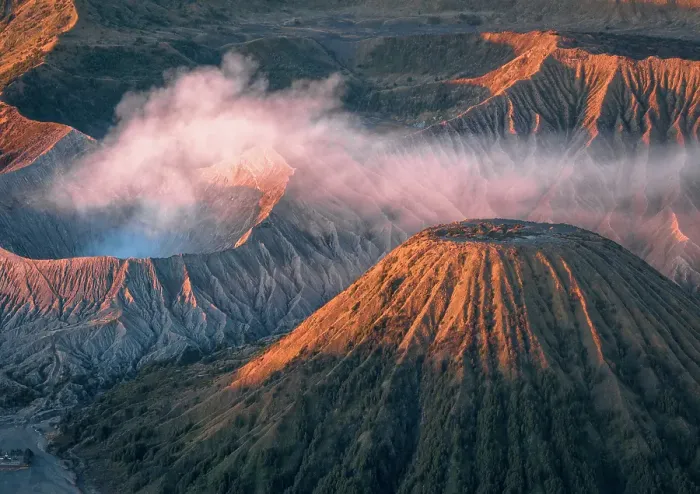 Framed Print : Bromo Vocalno at sunrise, East Java, Indonesia