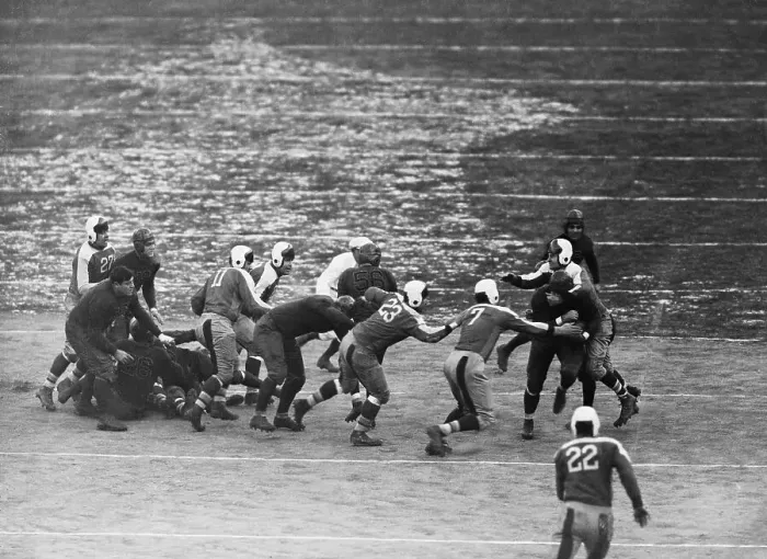 Framed Print : Bronco Nagurski During NFC Championship Game Framed Print : Bronco Nagurski During NFC Championship Game