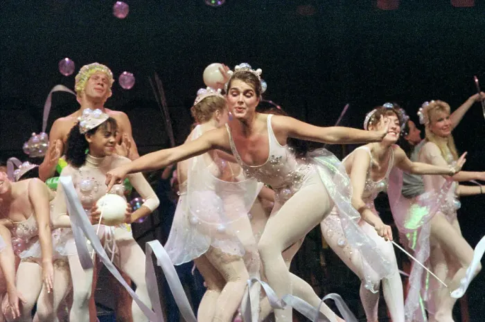 Framed Print : Brooke Shields Dancing in Triangle Club Show