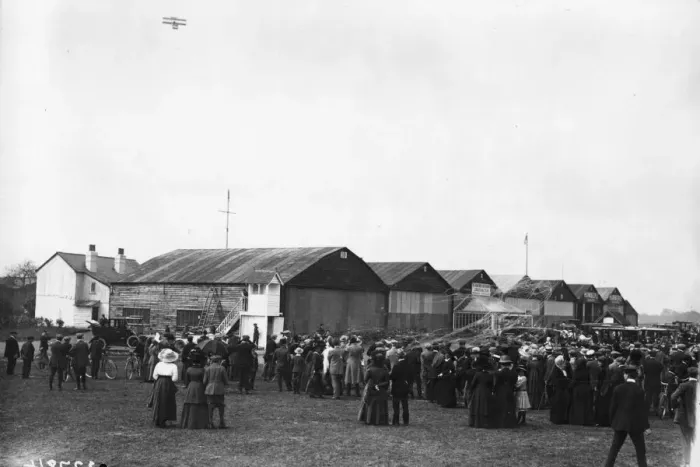 Framed Print : Brooklands Flight