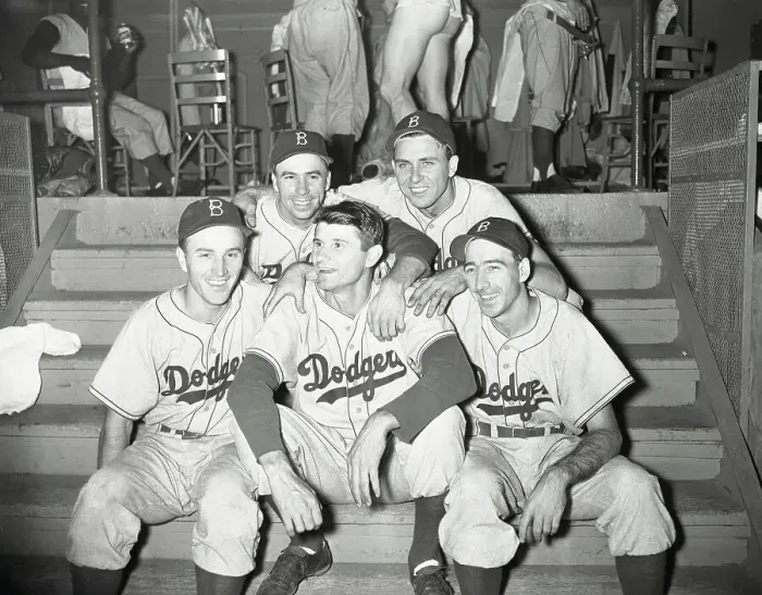 Framed Print : Brookly Dodgers Baseball Players Framed Print : Brookly Dodgers Baseball Players