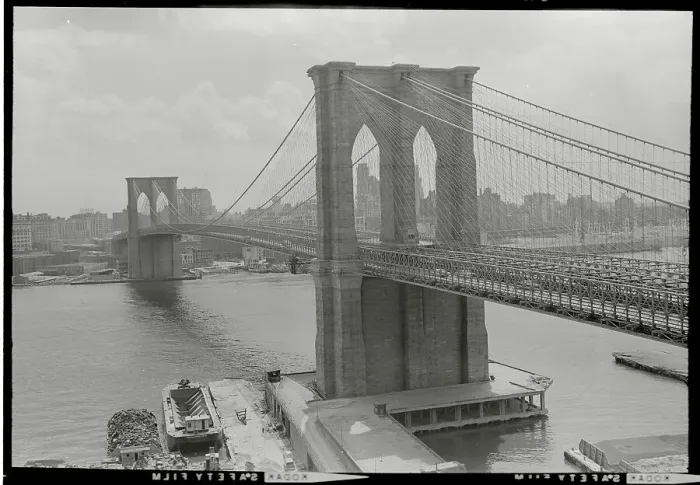 Framed Print : Brooklyn Bridge and Manhattan Skyline Framed Print : Brooklyn Bridge and Manhattan Skyline