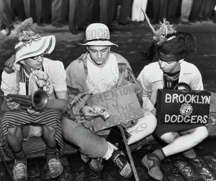 Framed Print : Brooklyn Dodger Fans - 1941 World Series Framed Print : Brooklyn Dodger Fans - 1941 World Series