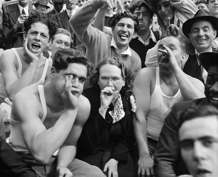 Framed Print : Brooklyn Dodgers Fans Giving the Bronx Cheer Framed Print : Brooklyn Dodgers Fans Giving the Bronx Cheer