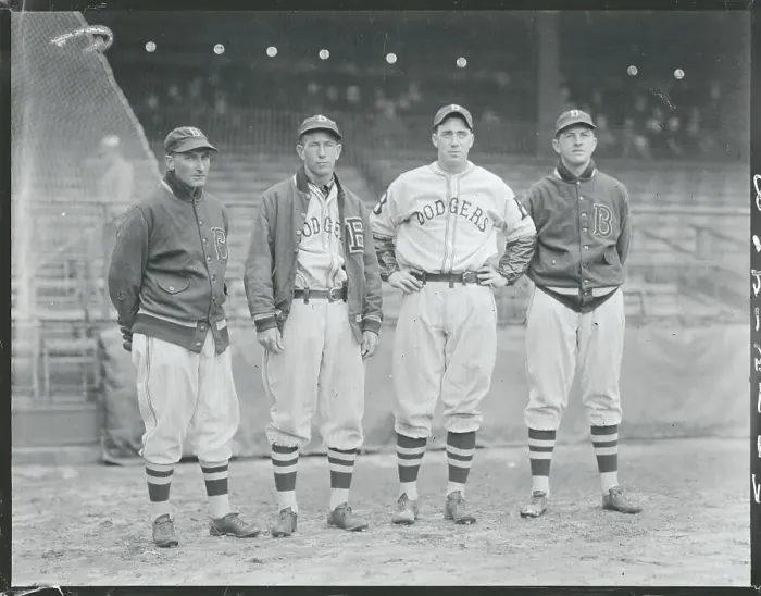 Framed Print : Brooklyn Dodgers Pitching Staff