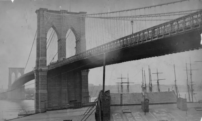 Framed Print : Brooklyn Suspension Framed Print : Brooklyn Suspension