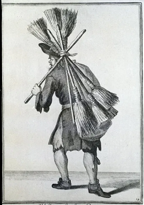 Framed Print : Broom Salesman Of Old London Framed Print : Broom Salesman Of Old London