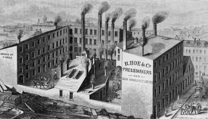 Framed Print : Broome Street Factories Framed Print : Broome Street Factories