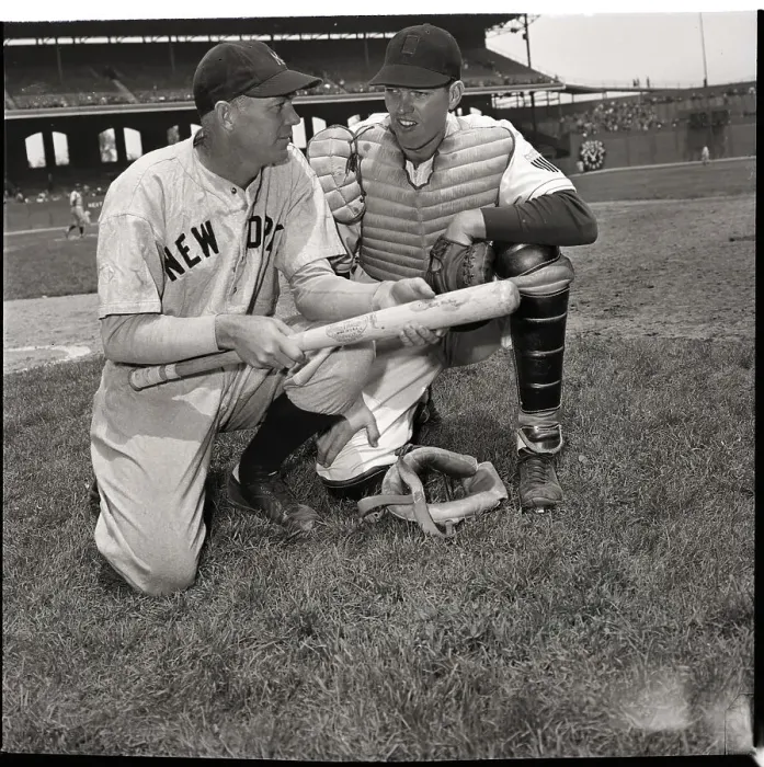 Framed Print : Brothers Bill And Goerge Dickey, Catchers Framed Print : Brothers Bill And Goerge Dickey, Catchers