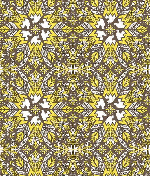 Brown Flower Pattern