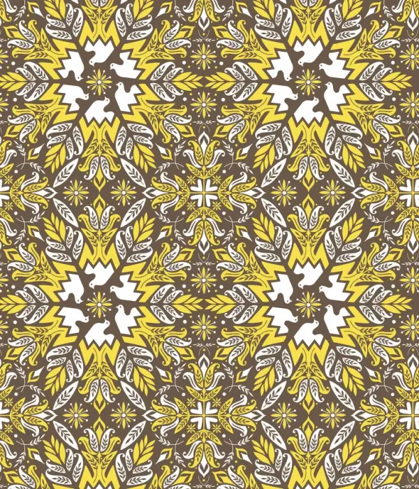 Framed Print : Brown Flower Pattern Framed Print : Brown Flower Pattern