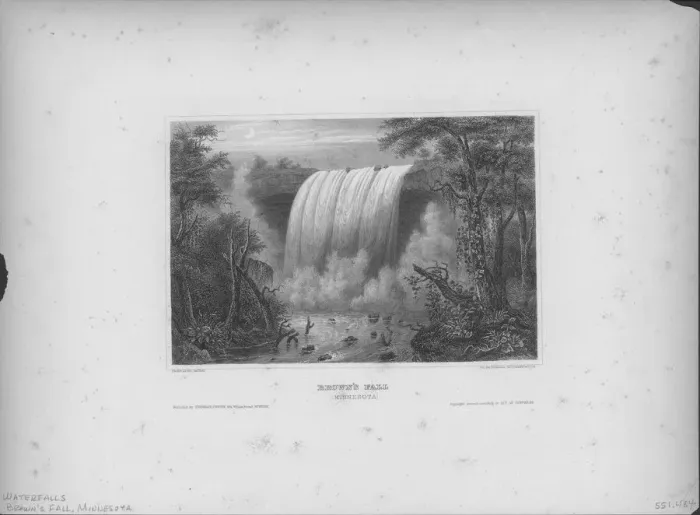 Framed Print : Browns Fall In Minnesota Framed Print : Browns Fall In Minnesota