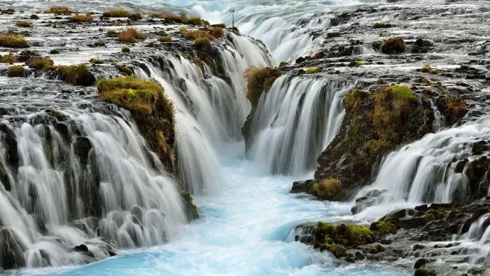 Framed Print : Bruarfoss waterfall in Iceland Framed Print : Bruarfoss waterfall in Iceland