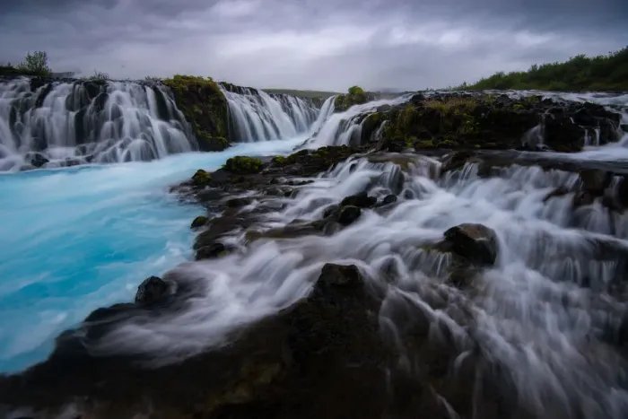 Framed Print : Bruarfoss Waterfall in Iceland Framed Print : Bruarfoss Waterfall in Iceland