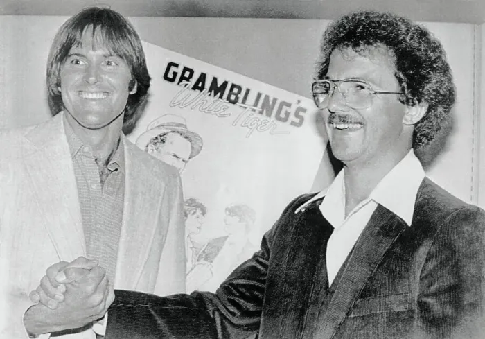 Framed Print : Bruce Jenner and Jim Gregory Posing by Poster Framed Print : Bruce Jenner and Jim Gregory Posing by Poster