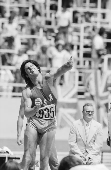 Framed Print : Bruce Jenner Throwing Shot Put During Montreal Olympics Framed Print : Bruce Jenner Throwing Shot Put During Montreal Olympics