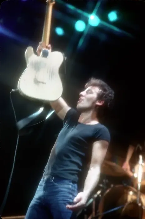 Framed Print : Bruce Springsteen Performing Framed Print : Bruce Springsteen Performing