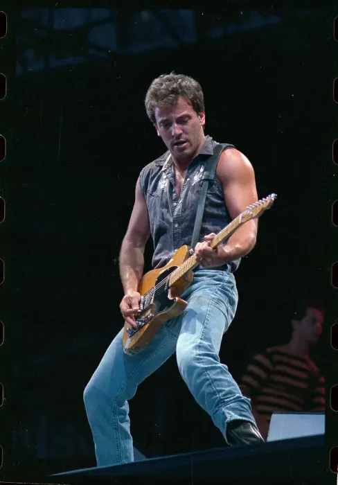 Framed Print : Bruce Springsteen Playing Guitar Framed Print : Bruce Springsteen Playing Guitar