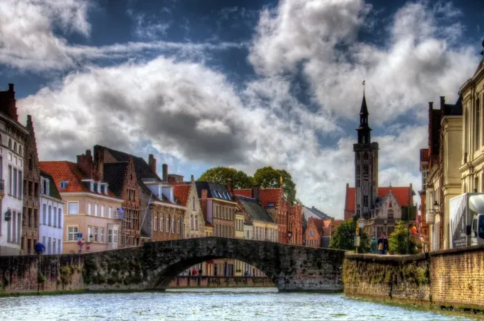 Framed Print : Bruges canal tour Framed Print : Bruges canal tour