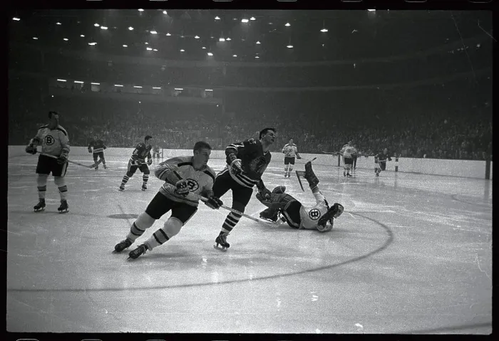 Framed Print : Bruins v. Black Hawks
