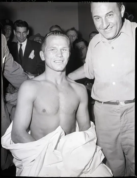 Framed Print : Bruised Tony Zale In Dressing Room Framed Print : Bruised Tony Zale In Dressing Room