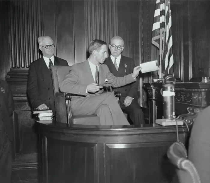 Framed Print : Bruno R. Hauptmann During Trial Framed Print : Bruno R. Hauptmann During Trial