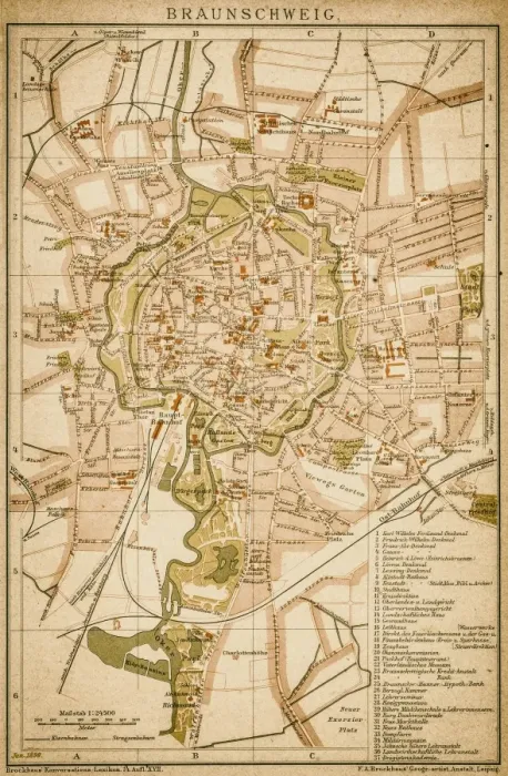 Framed Print : Brunswick. Antique illustration of Brunswick from 1898 Framed Print : Brunswick. Antique illustration of Brunswick from 1898