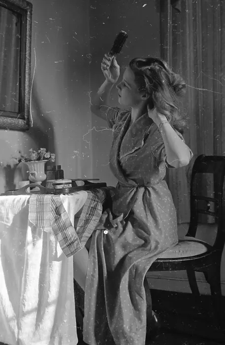 Framed Print : Brushing Hair Framed Print : Brushing Hair