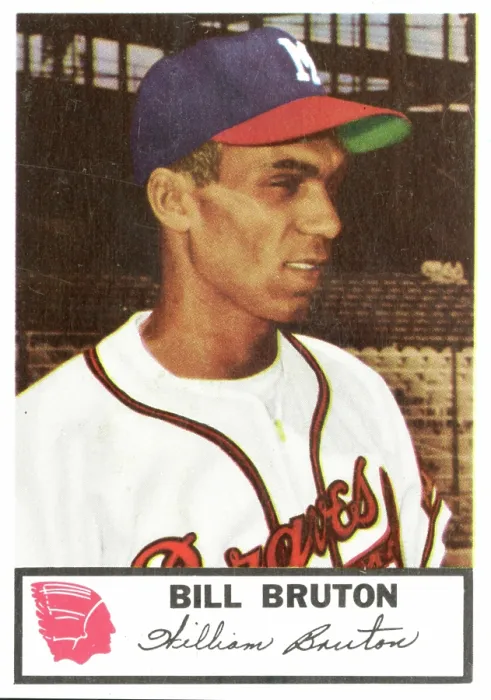 Framed Print : Bill Bruton Baseball Card Framed Print : Bill Bruton Baseball Card
