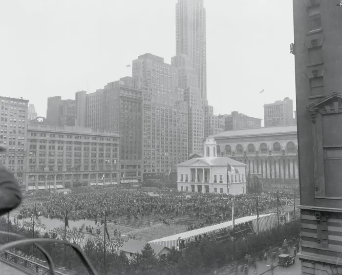 Framed Print : Bryant Park in 1930