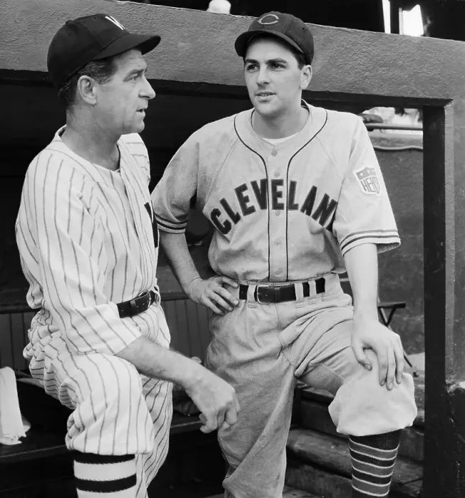 Framed Print : Bucky Harris Talking To Lou Boudreau Framed Print : Bucky Harris Talking To Lou Boudreau