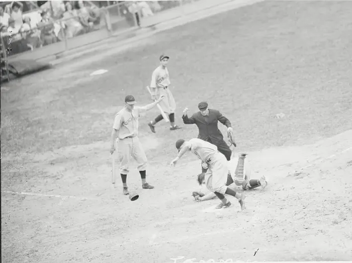Framed Print : Bucky Walters Scoring Home Run Framed Print : Bucky Walters Scoring Home Run