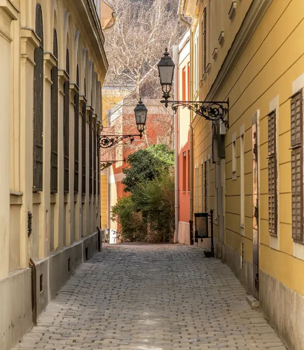 Framed Print : Budapest Castle District street Framed Print : Budapest Castle District street