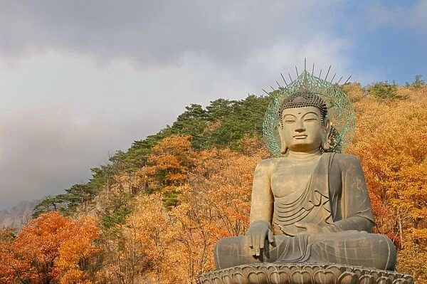 Buddha. One of largest Buddha monuments in Korea
