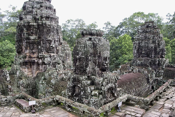 Buddha carved faces in Bayon Temple