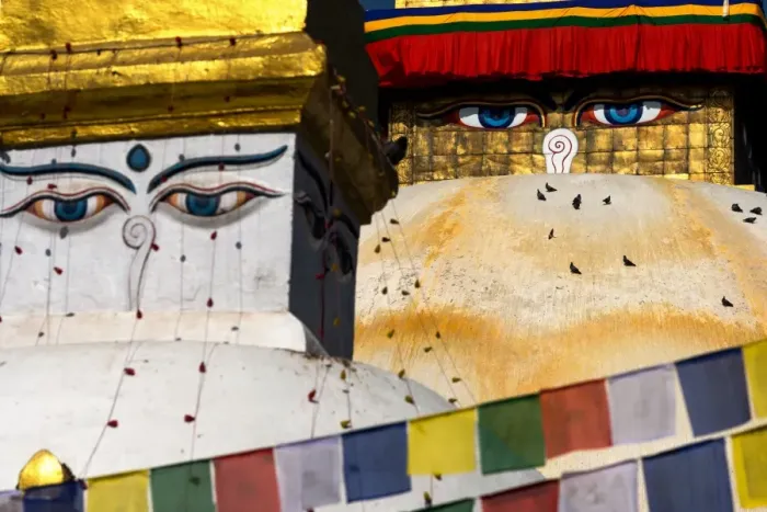 Framed Print : Buddha eye at Boudhanath stupa Framed Print : Buddha eye at Boudhanath stupa