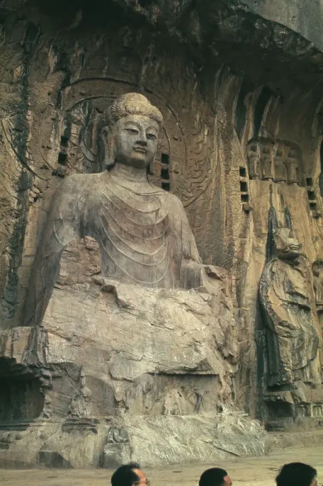 Framed Print : Buddha Statue At Longmen Caves Framed Print : Buddha Statue At Longmen Caves
