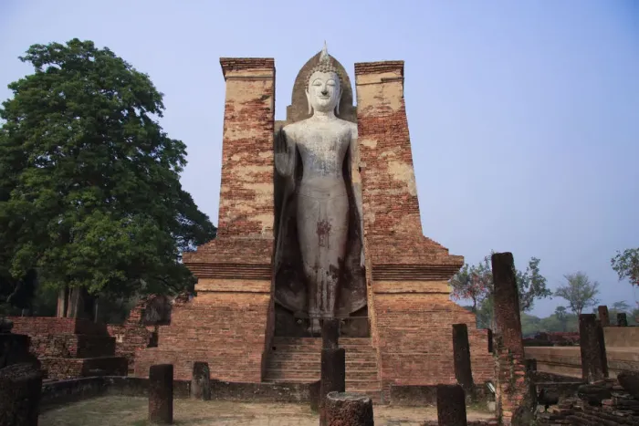 Framed Print : Buddha Statue at Wat Mahathat Framed Print : Buddha Statue at Wat Mahathat