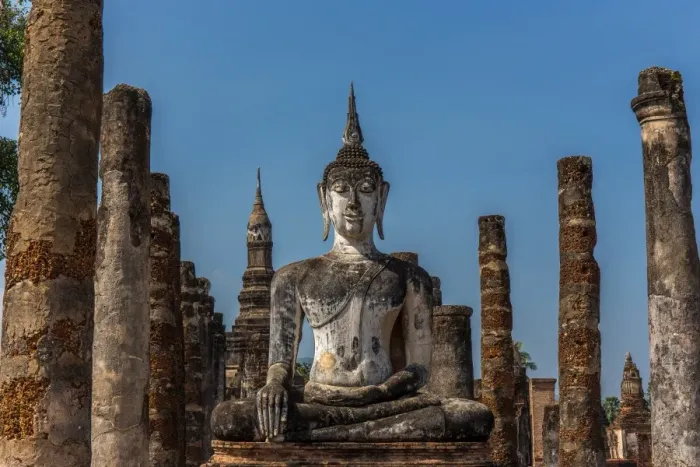 Framed Print : Buddha at Sukhothai temple Framed Print : Buddha at Sukhothai temple