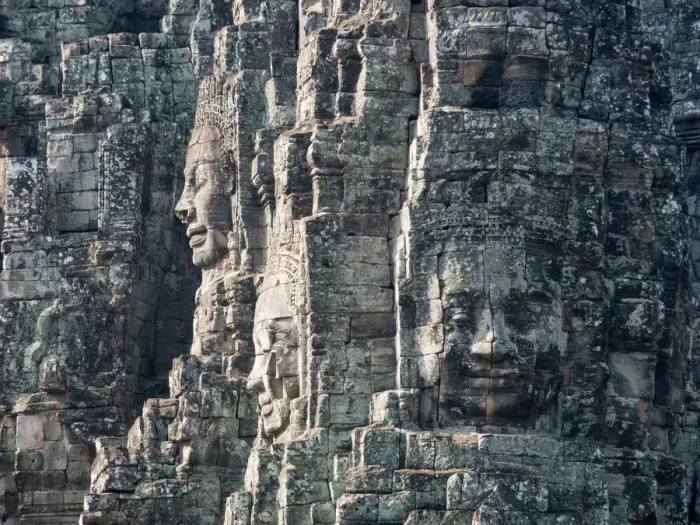 Framed Print : Buddhist faces on towers at Bayon Temple, Cambodia Framed Print : Buddhist faces on towers at Bayon Temple, Cambodia