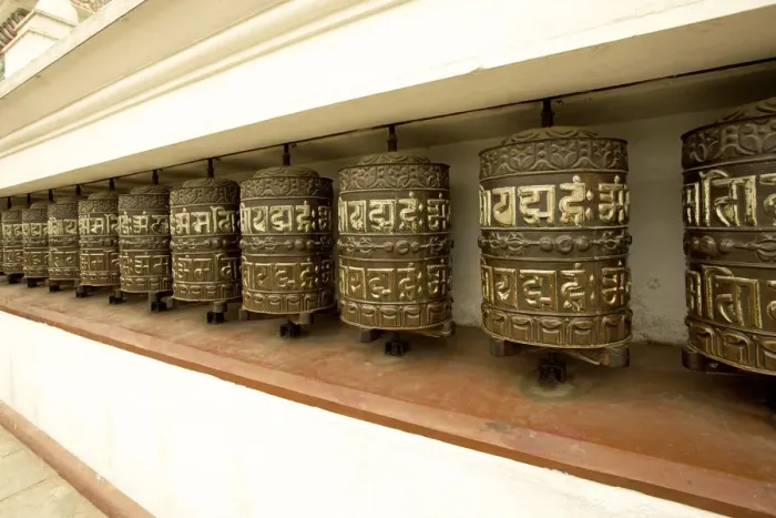 Framed Print : Buddhist prayer wheels on the exterior wall of the Swayambhunath Stupa Temple, also called Monkey Temple, Kathmandu, Nepal, Asia Framed Print : Buddhist prayer wheels on the exterior wall of the Swayambhunath Stupa Temple, also called Monkey Temple, Kathmandu, Nepal, Asia