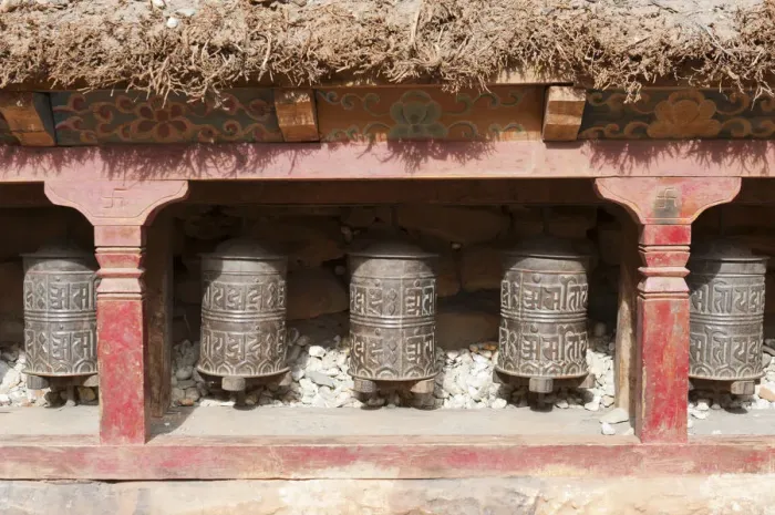 Framed Print : Buddhist prayer wheels, Kagbeni Gompa monastery, Lower Mustang, Nepal, Asia Framed Print : Buddhist prayer wheels, Kagbeni Gompa monastery, Lower Mustang, Nepal, Asia