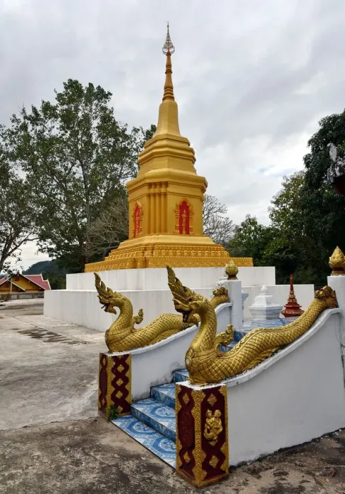 Framed Print : buddhist stupa at Wat Xiengleck temple luang prabang Laos Asia Framed Print : buddhist stupa at Wat Xiengleck temple luang prabang Laos Asia
