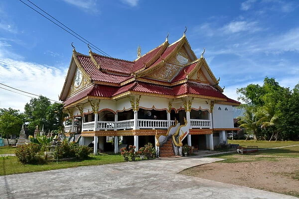 buddhist temple along Vat Phou champasak Lao, Asia
